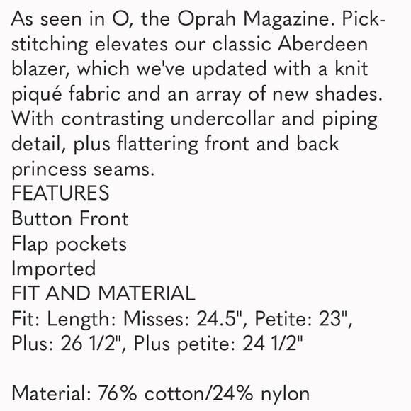 Talbots Aberdeen Blazer - Picture 5 of 5